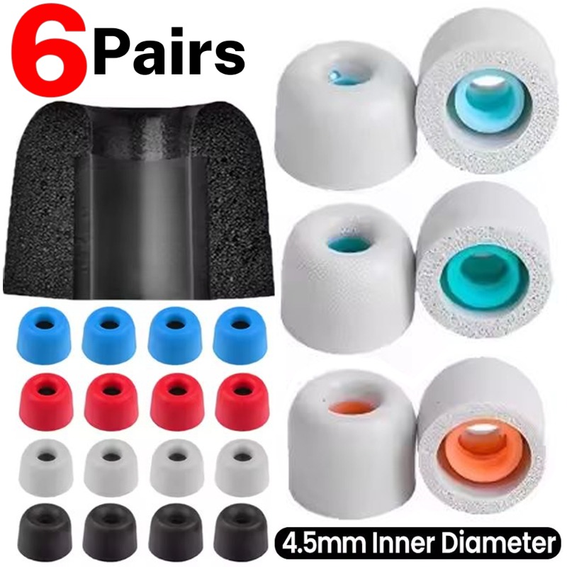 Earphone Foam Tip - 6/1 paia di auricolari in memory