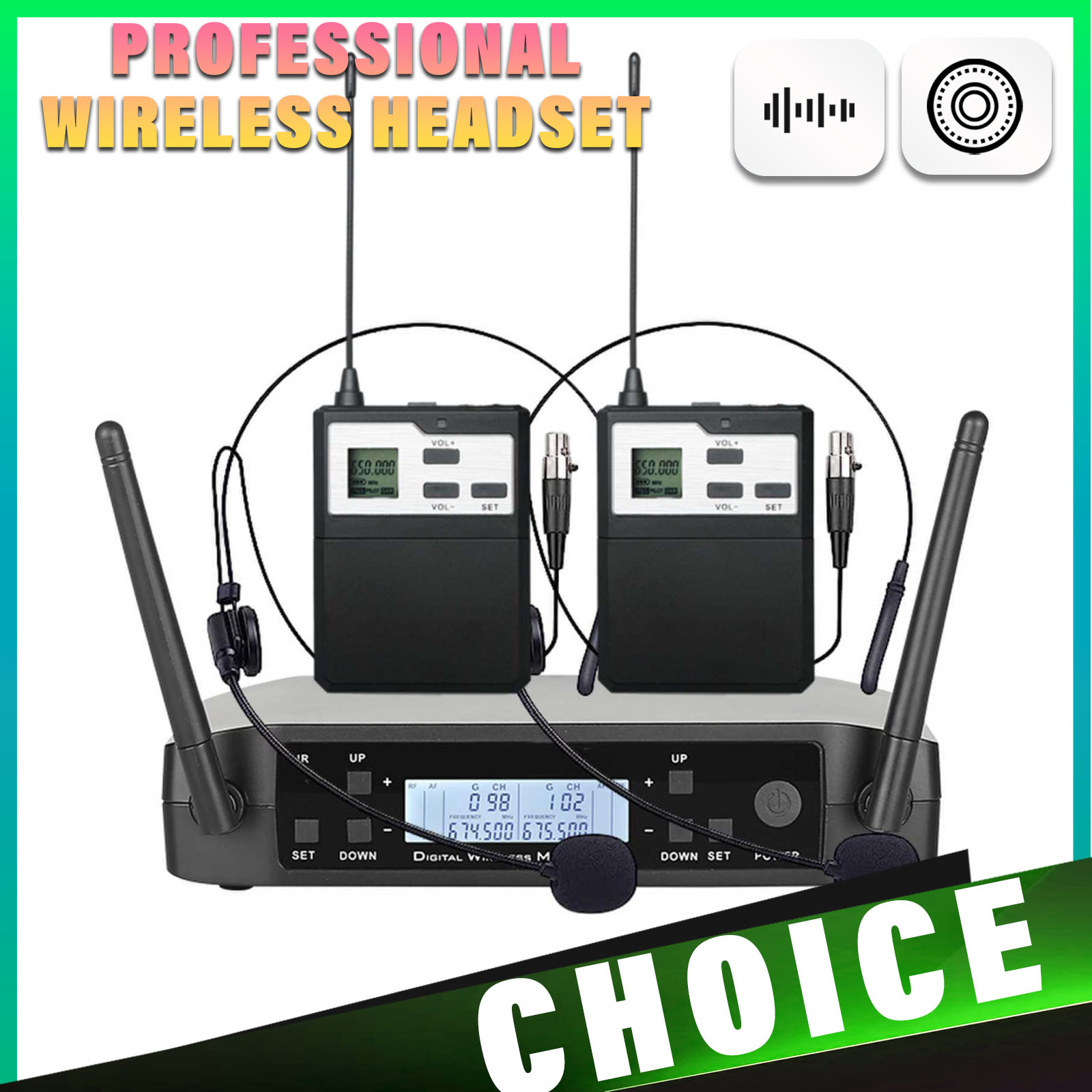 Shure Mic Sm58 - Microfono wireless UHF con auricolare e