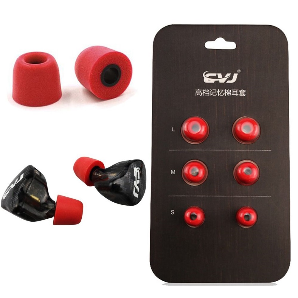 Earphone Foam Tip - 3 paia Upgrade Noise insulation Comfortble