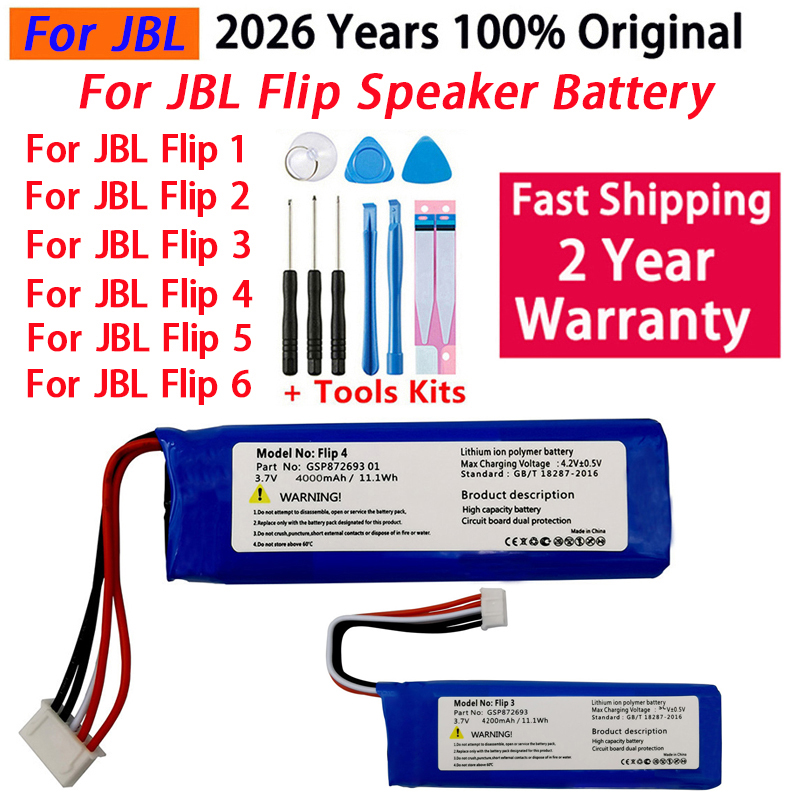 Jbl Speaker Flip 6 - Batteria Originale 100% per Altoparlanti JBL
