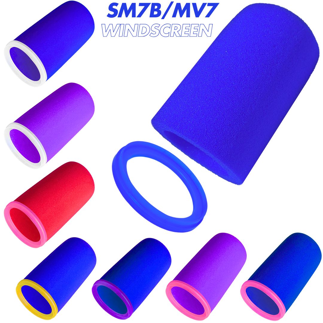 Shure Mic Mv7 - Schiuma ad alta densità per parabrezza