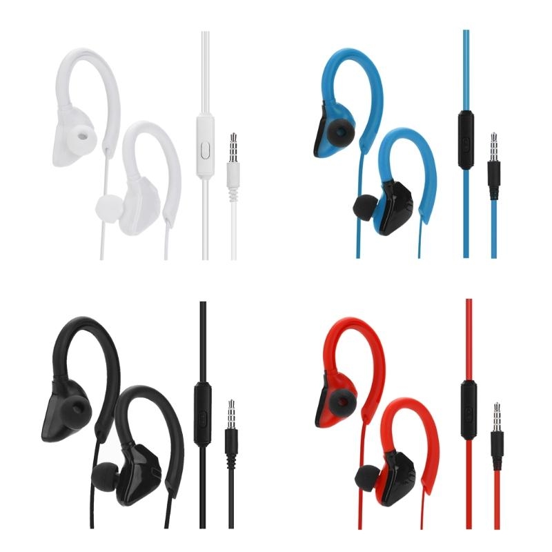 Sports Earphone Hook - Auricolari auricolari cablati sportivi con bassi
