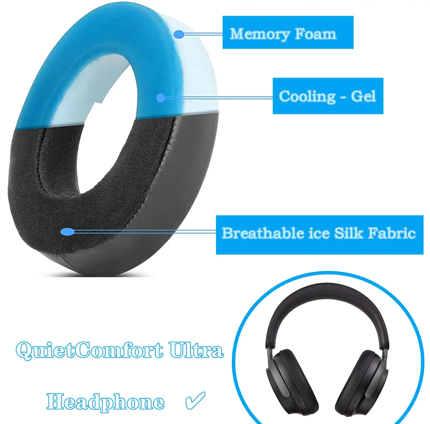 MOUDUNG Cuscinetti auricolari  - Bose Headphone Qc Ultra recensione e prezzo