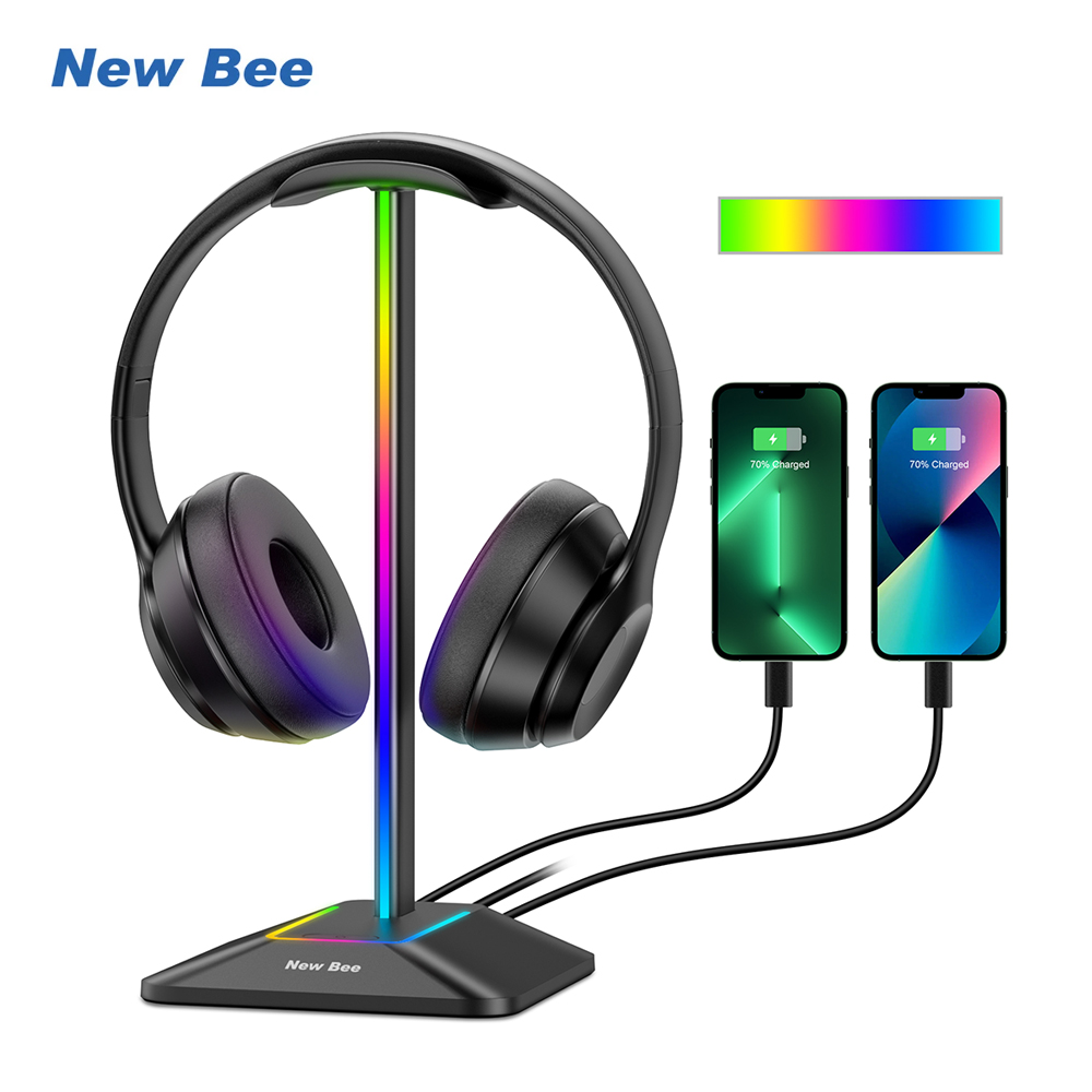 New Bee Z8 RGB Supporto per cu - Headphone Stand Desk recensione e prezzo