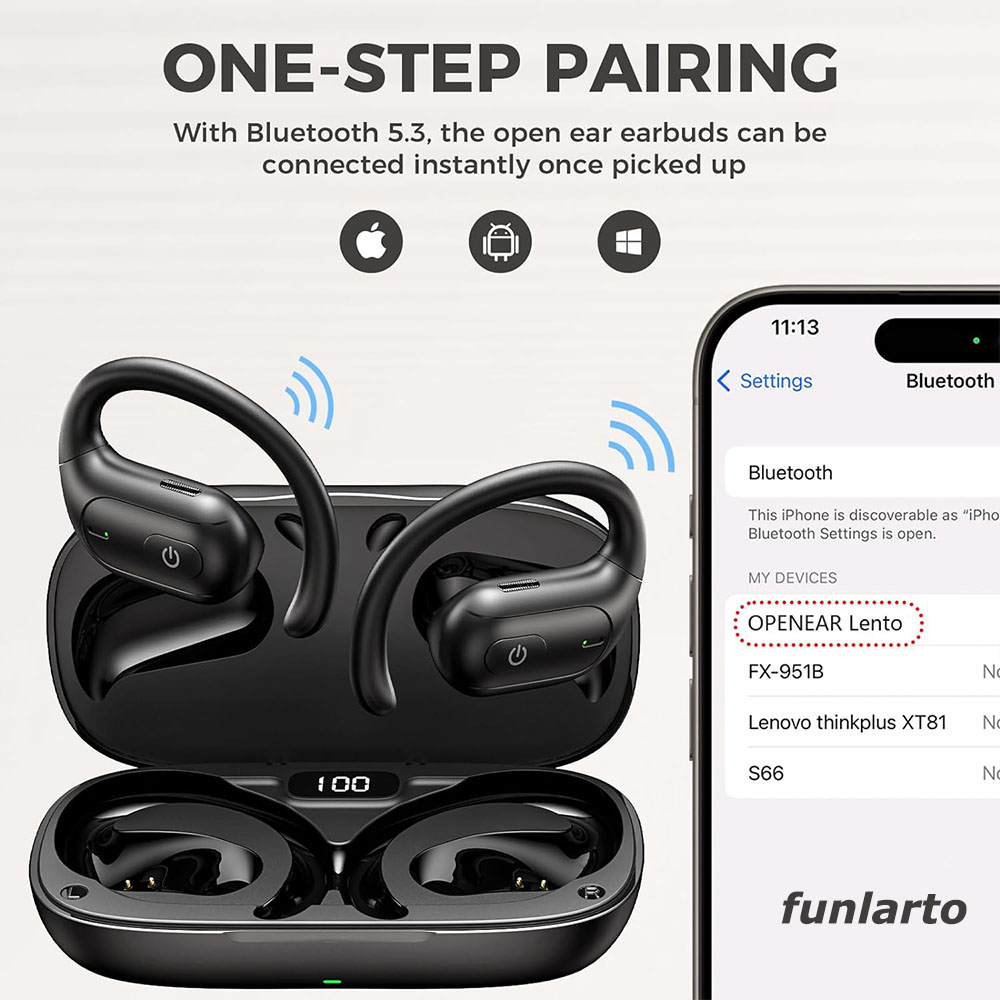 Cuffie da corsa wireless a ore - Sports Earphone Hook recensione e prezzo